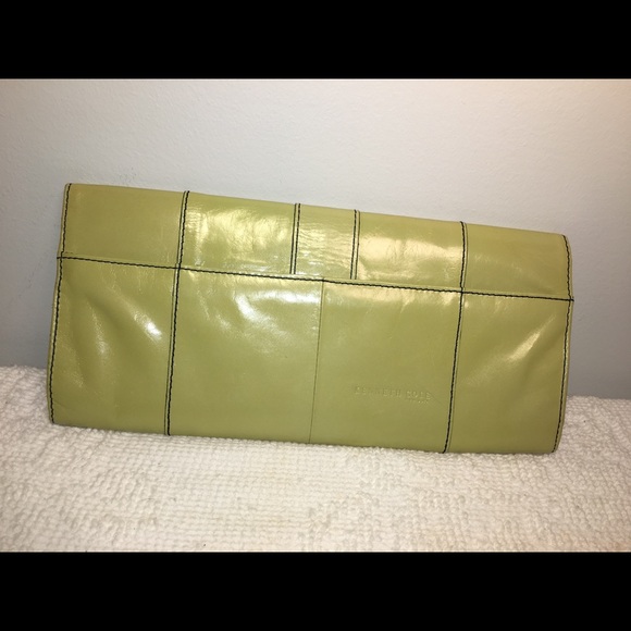 Vintage 80s Kenneth Cole New York Leather Clutch - Picture 2 of 8